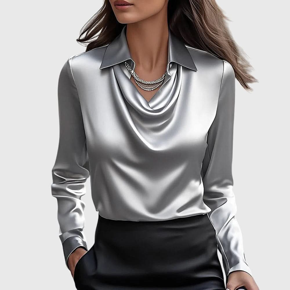 Heidi | Elegant Draped Blouse