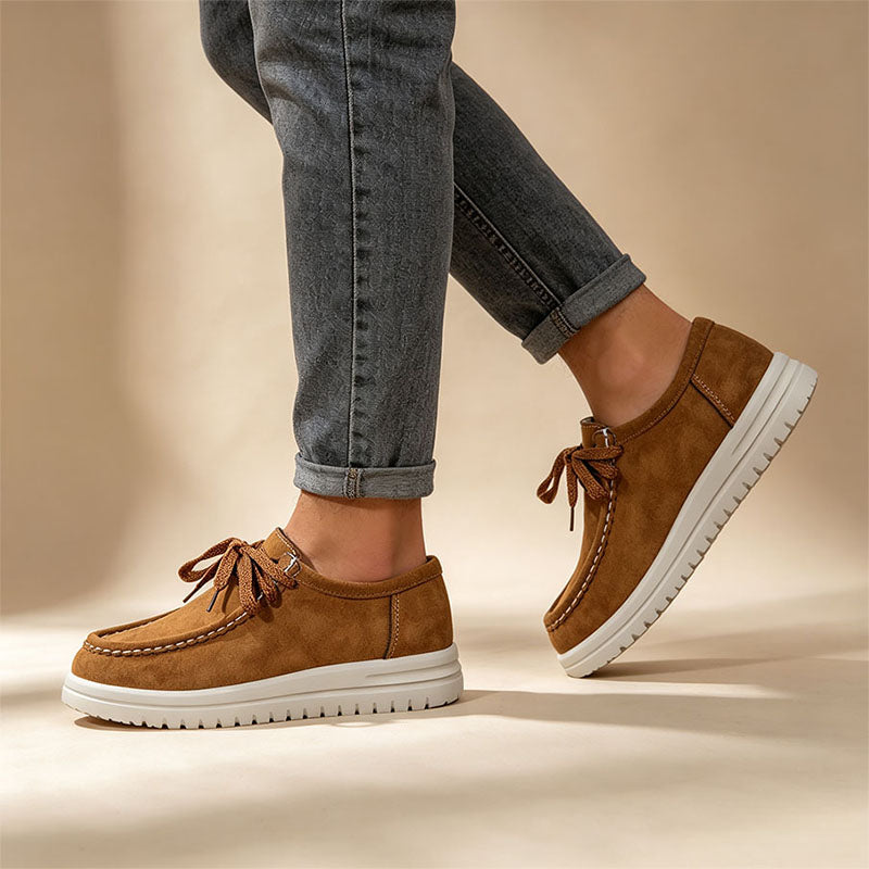 Kelly | Classic Lace-Up Platform Loafers