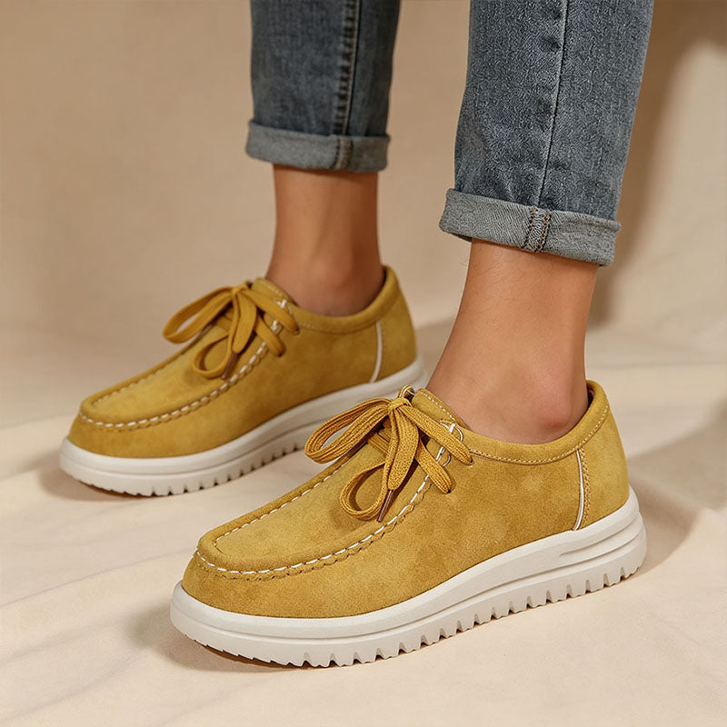 Kelly | Classic Lace-Up Platform Loafers
