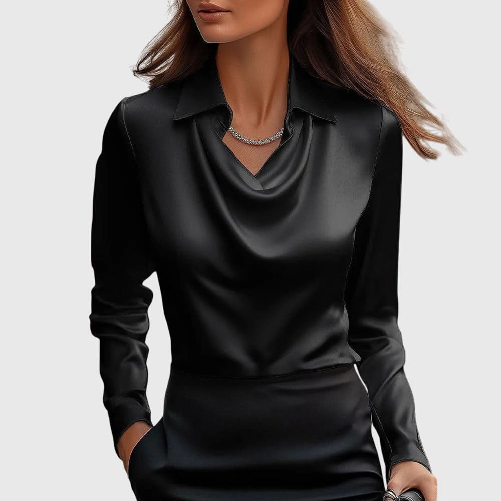 Heidi | Elegant Draped Blouse