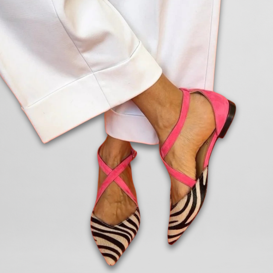 Aveline | Elegant Strap Ballet Flats