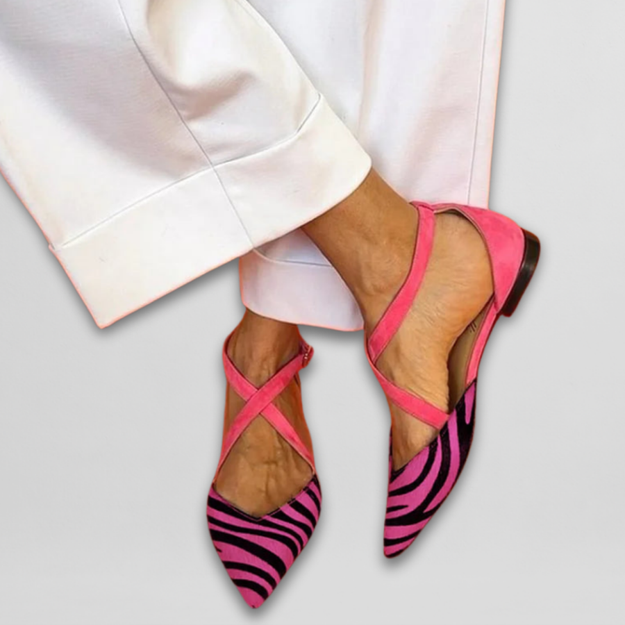 Aveline | Elegant Strap Ballet Flats
