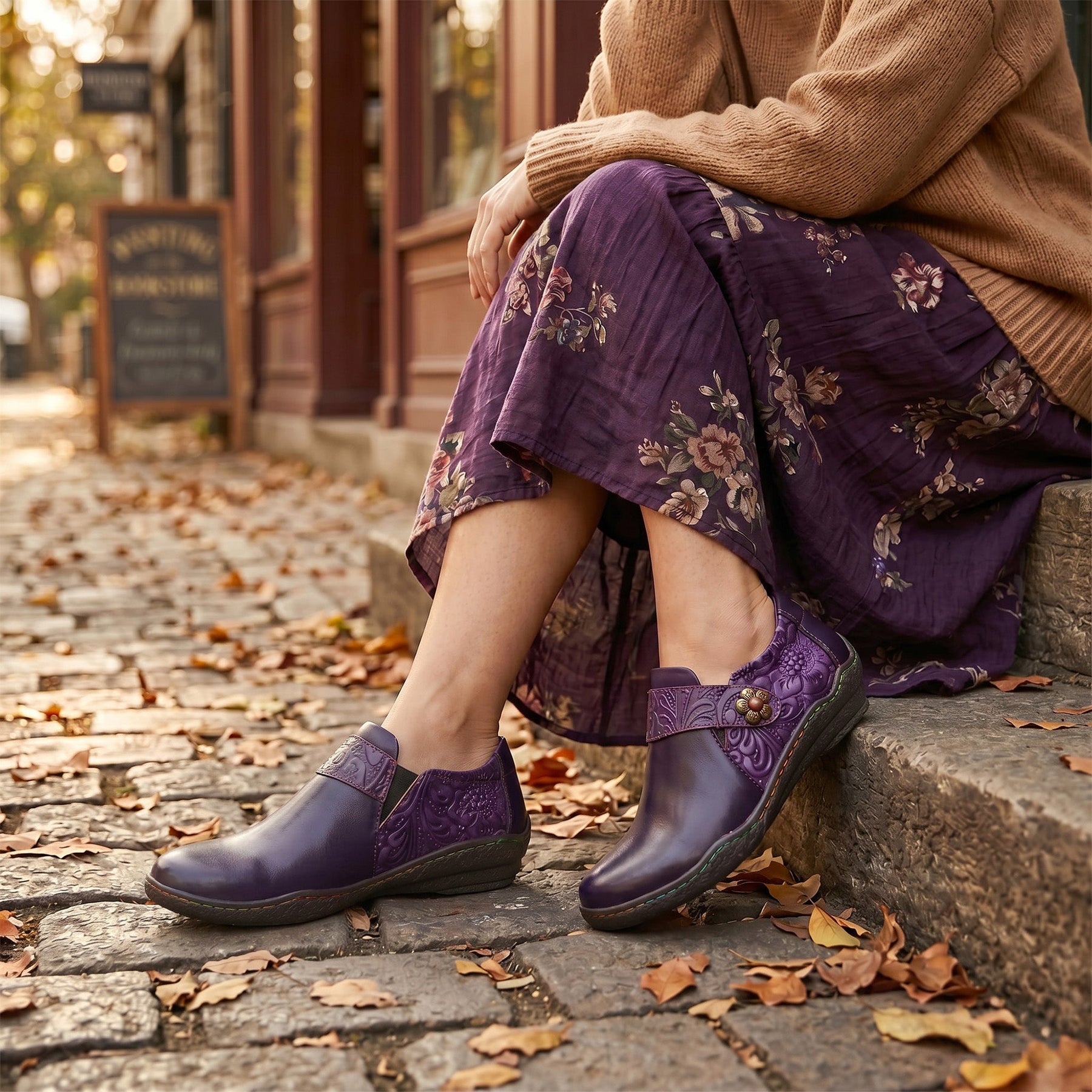 Vintage Genuine Leather Comfy Flat Shoes