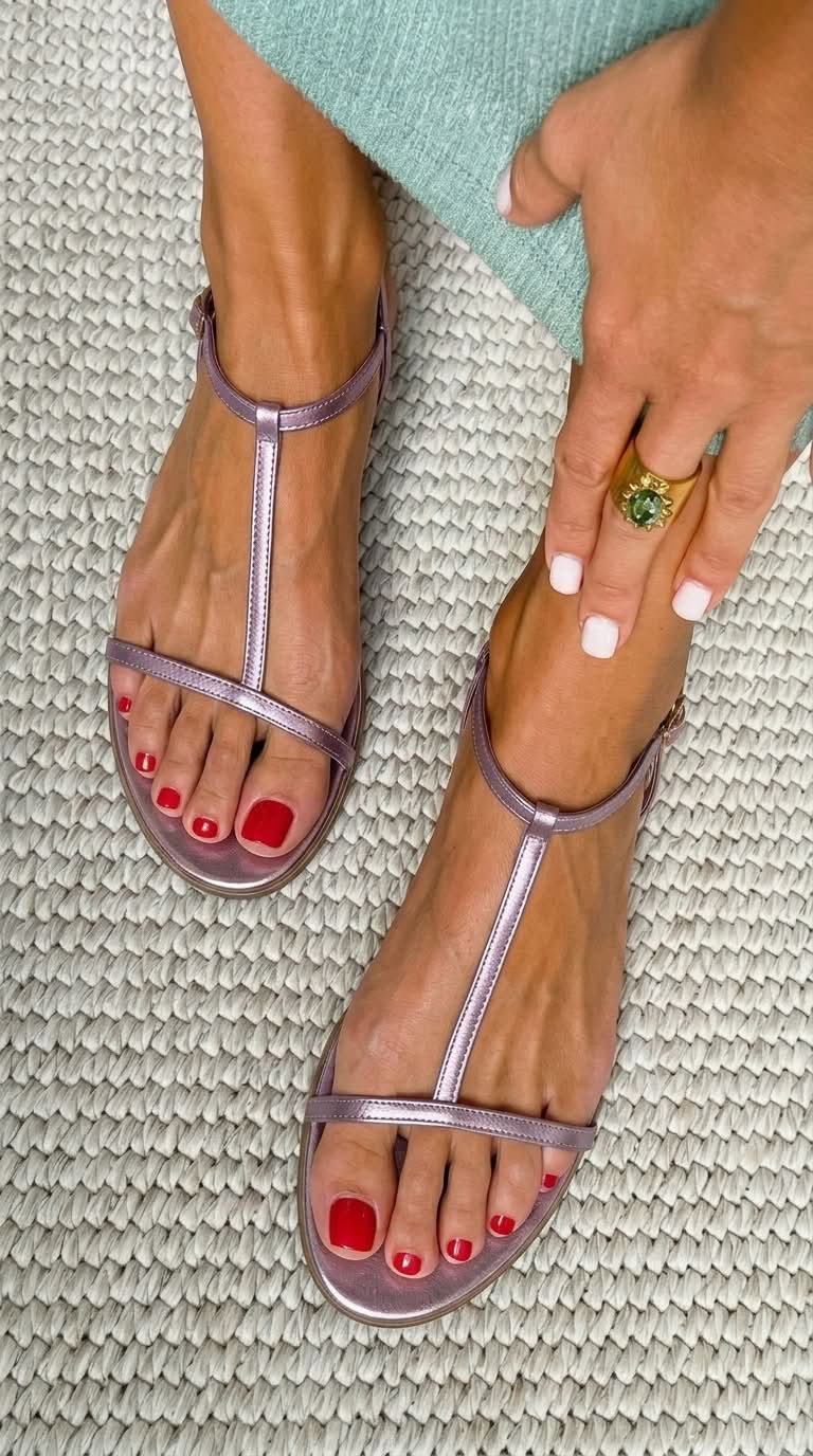 Clara | Golden Spring Sandals