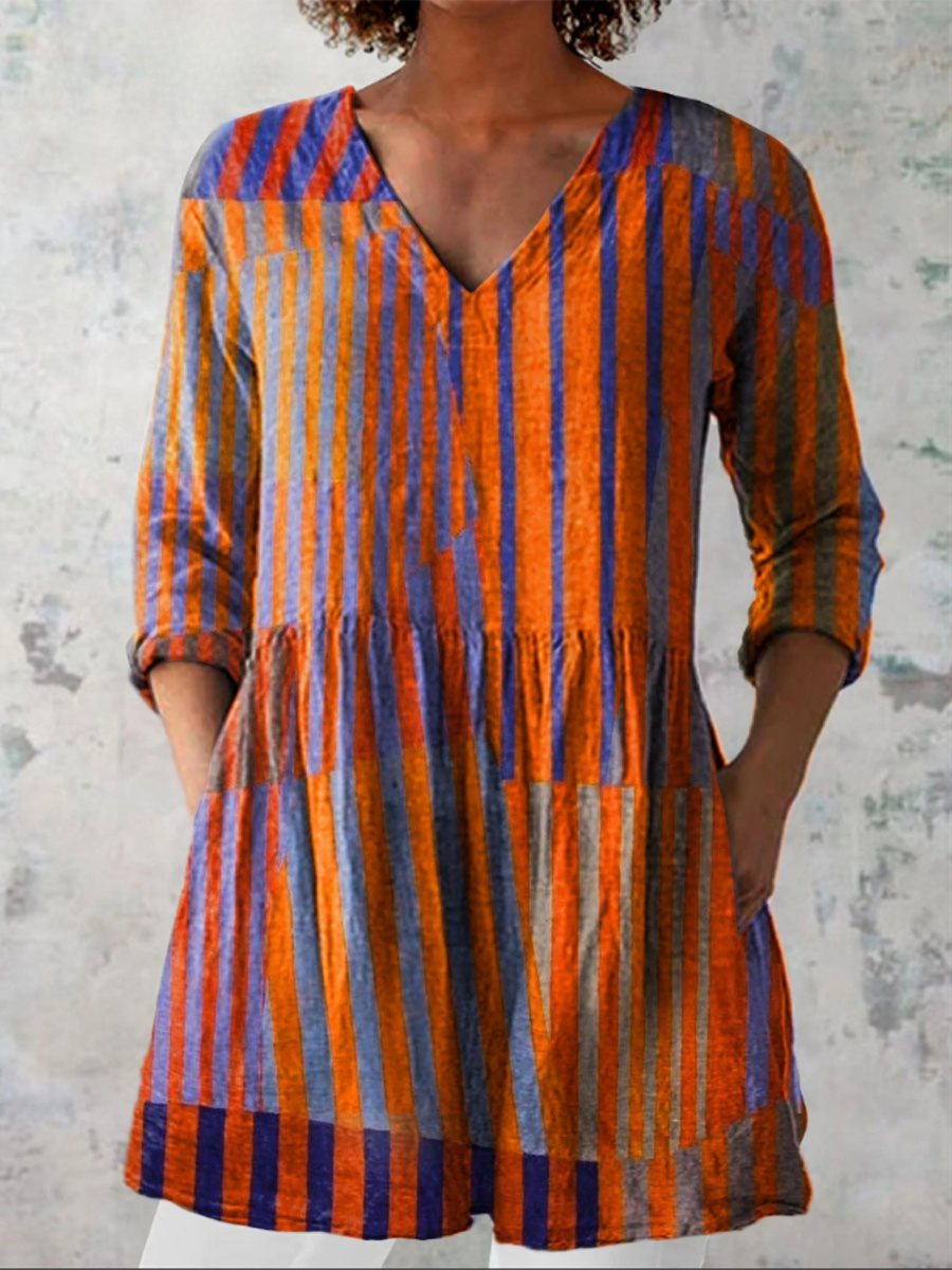 Imogen | Long Blouse with a Striking Print