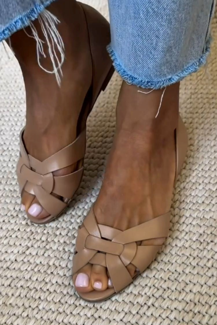 Sophie | Natural Braided Sandals