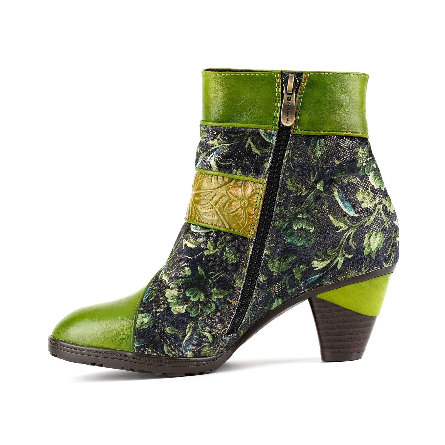Handmade Nature Bloom Ankle Boots