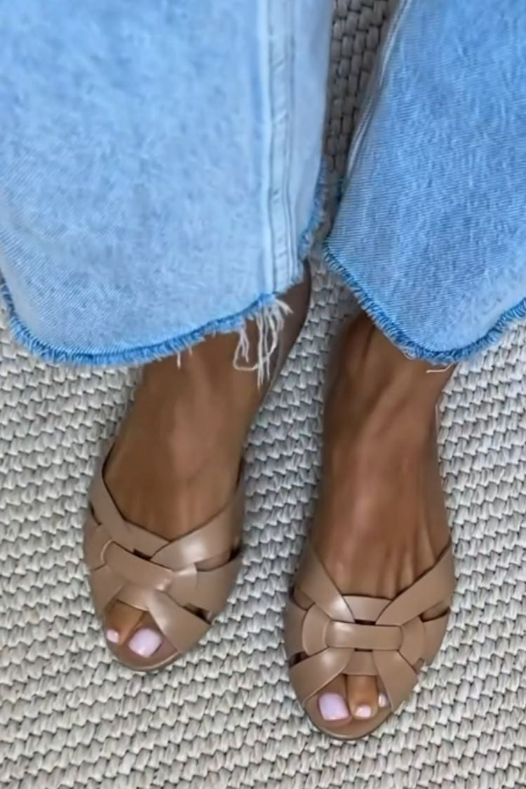 Sophie | Natural Braided Sandals