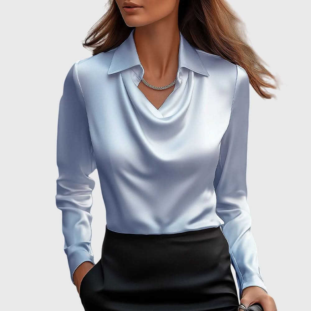 Heidi | Elegant Draped Blouse