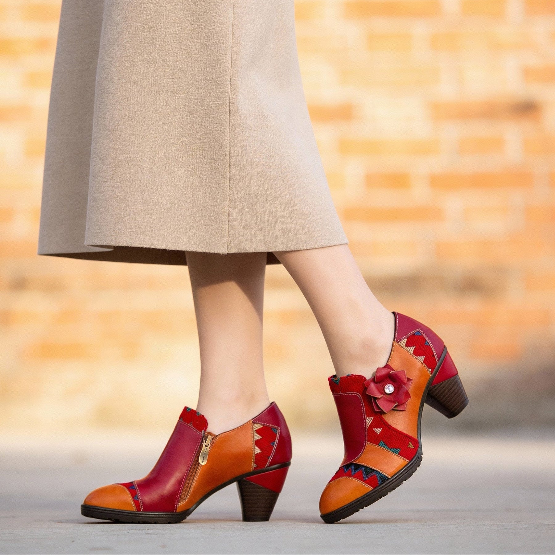 Boho Bloom Patchwork Pump