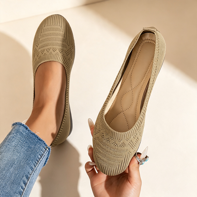 Lisa | Breathable Knitted Slip-On Walking Shoes