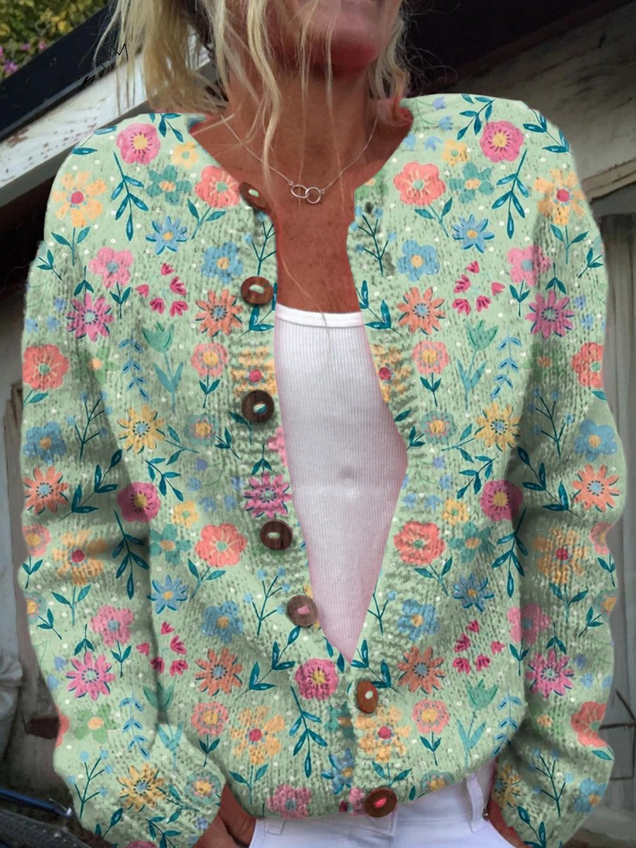 Amelia | Women's Vintage Floral Cardigan