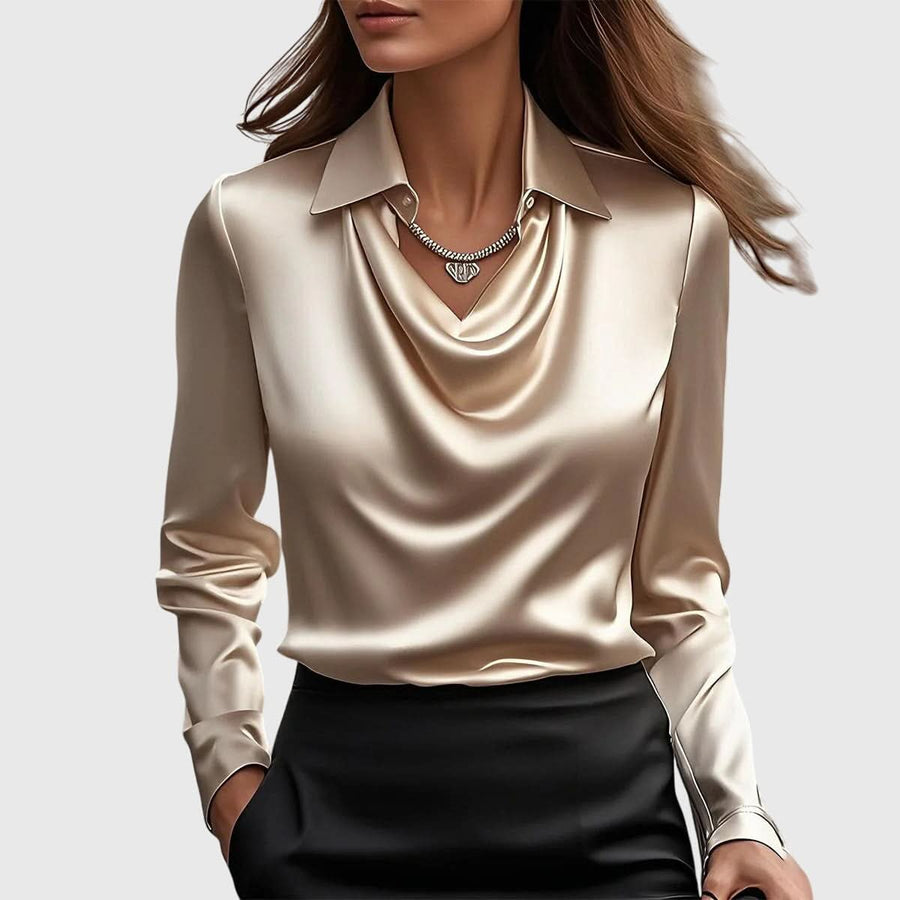 Heidi | Elegant Draped Blouse