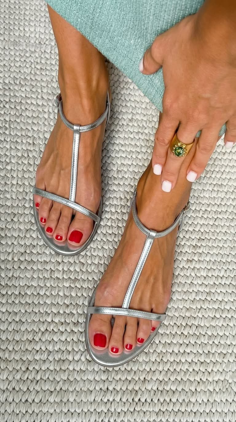 Clara | Golden Spring Sandals