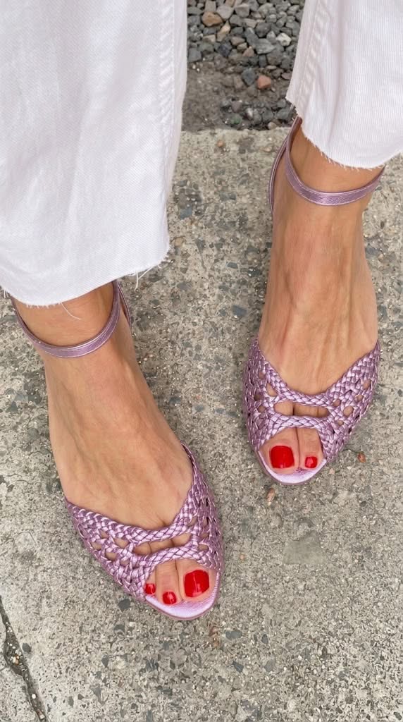 Mila | Gold Braided Sandals