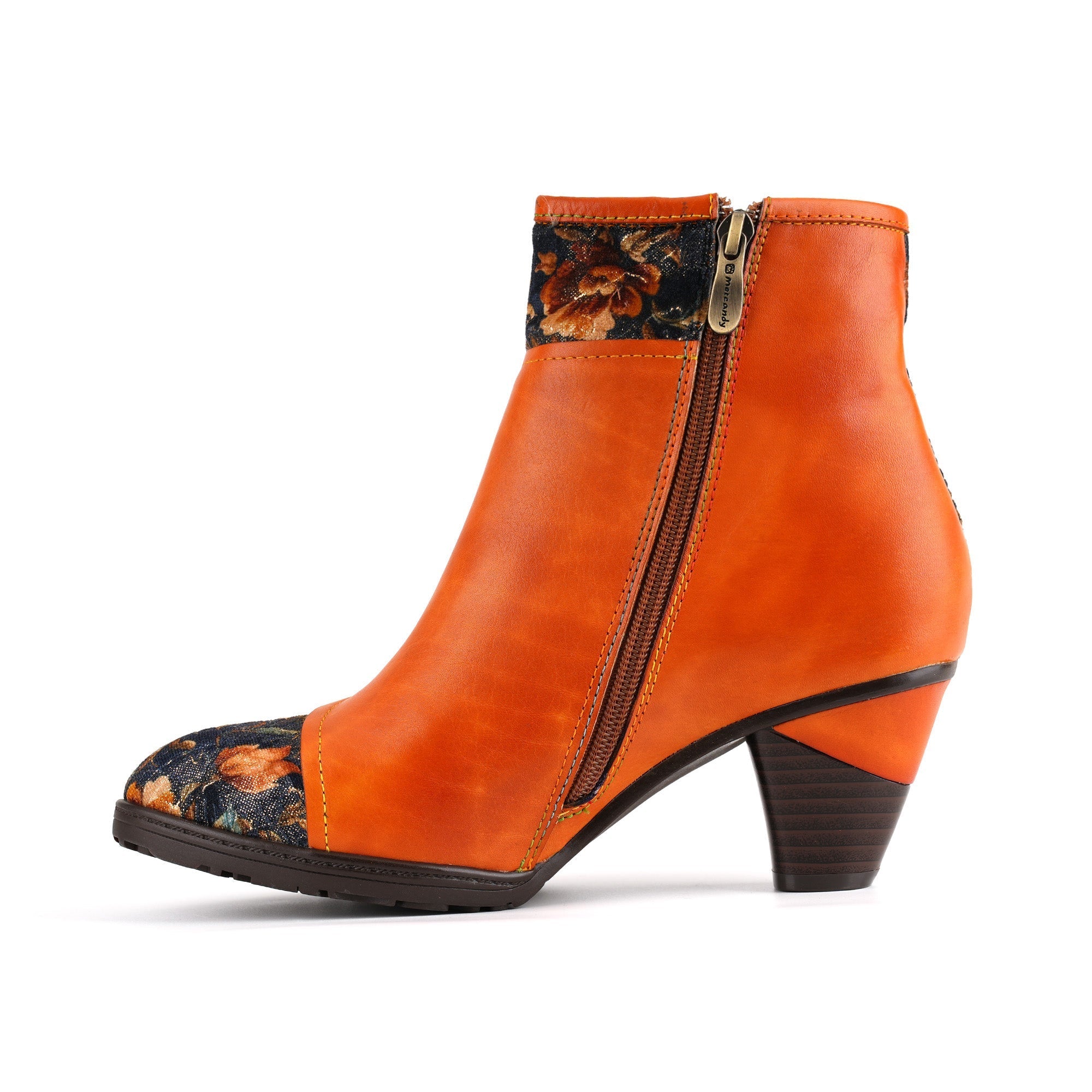 Handmade Leather Bloom Ankle Boots
