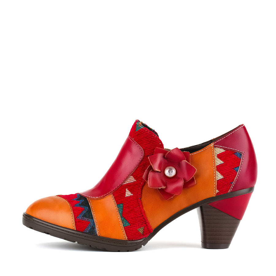 Boho Bloom Patchwork Pump