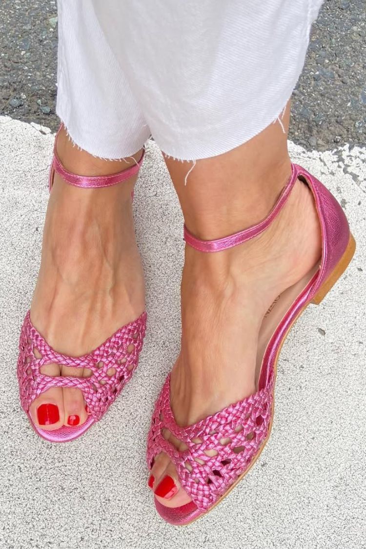 Mila | Gold Braided Sandals