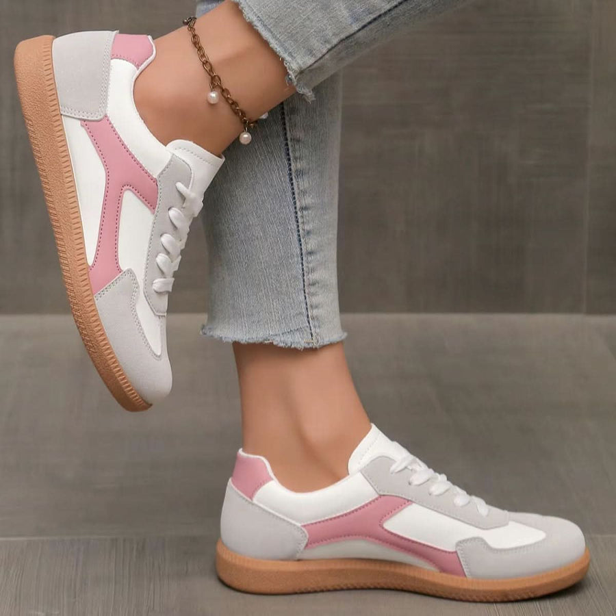 CELESSE | RETRO LEATHER TRAINERS