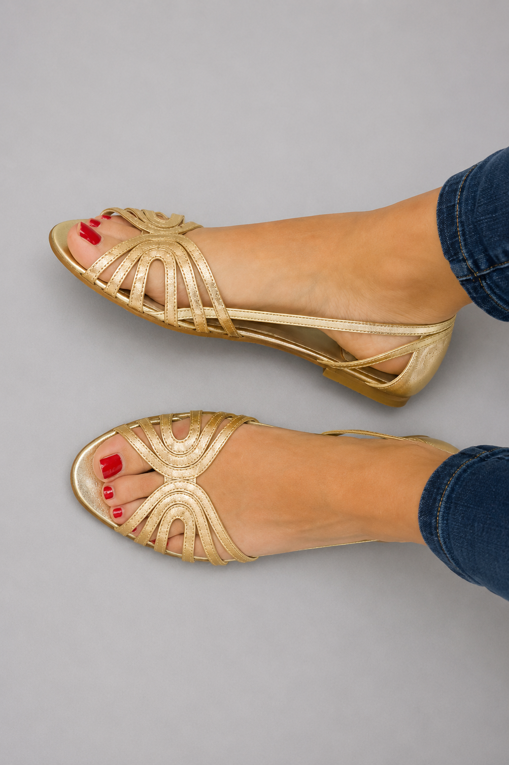 Aurélie | Golden Summer Glow Sandals