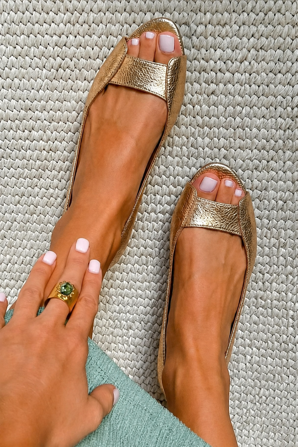 Luna | Gold Comfort Chic Sandals