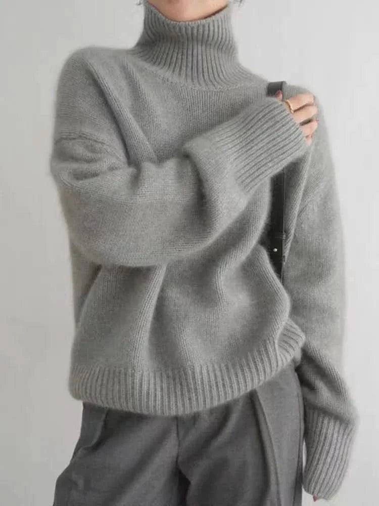 Eliza | Luxe High-Neck Sweater