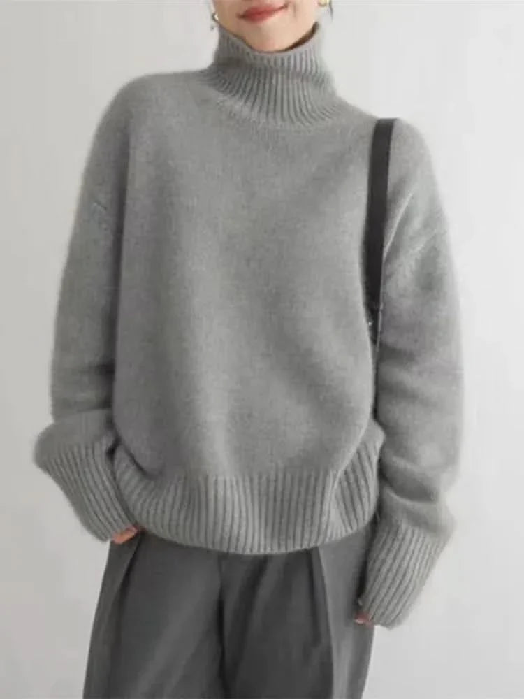 Eliza | Luxe High-Neck Sweater