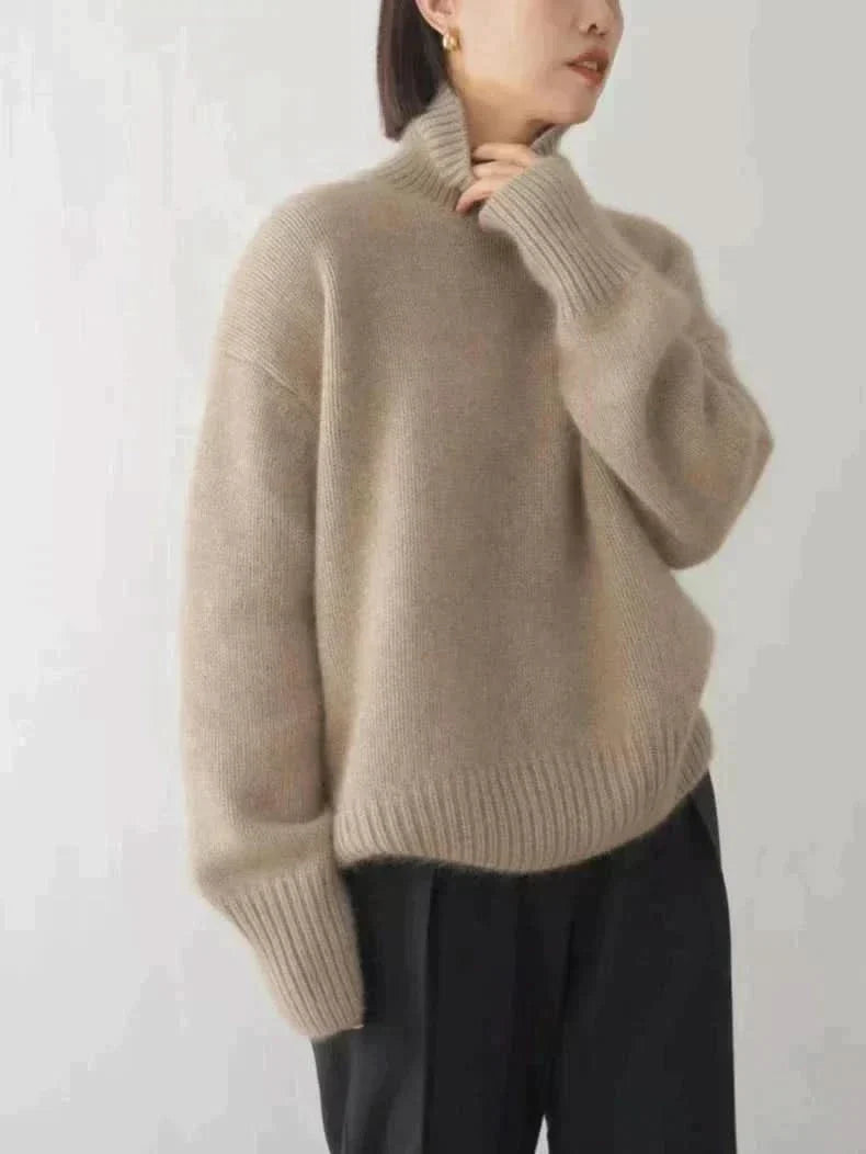 Eliza | Luxe High-Neck Sweater