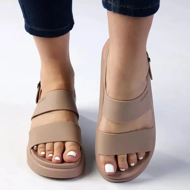 Madison Halter Sandal - Nude