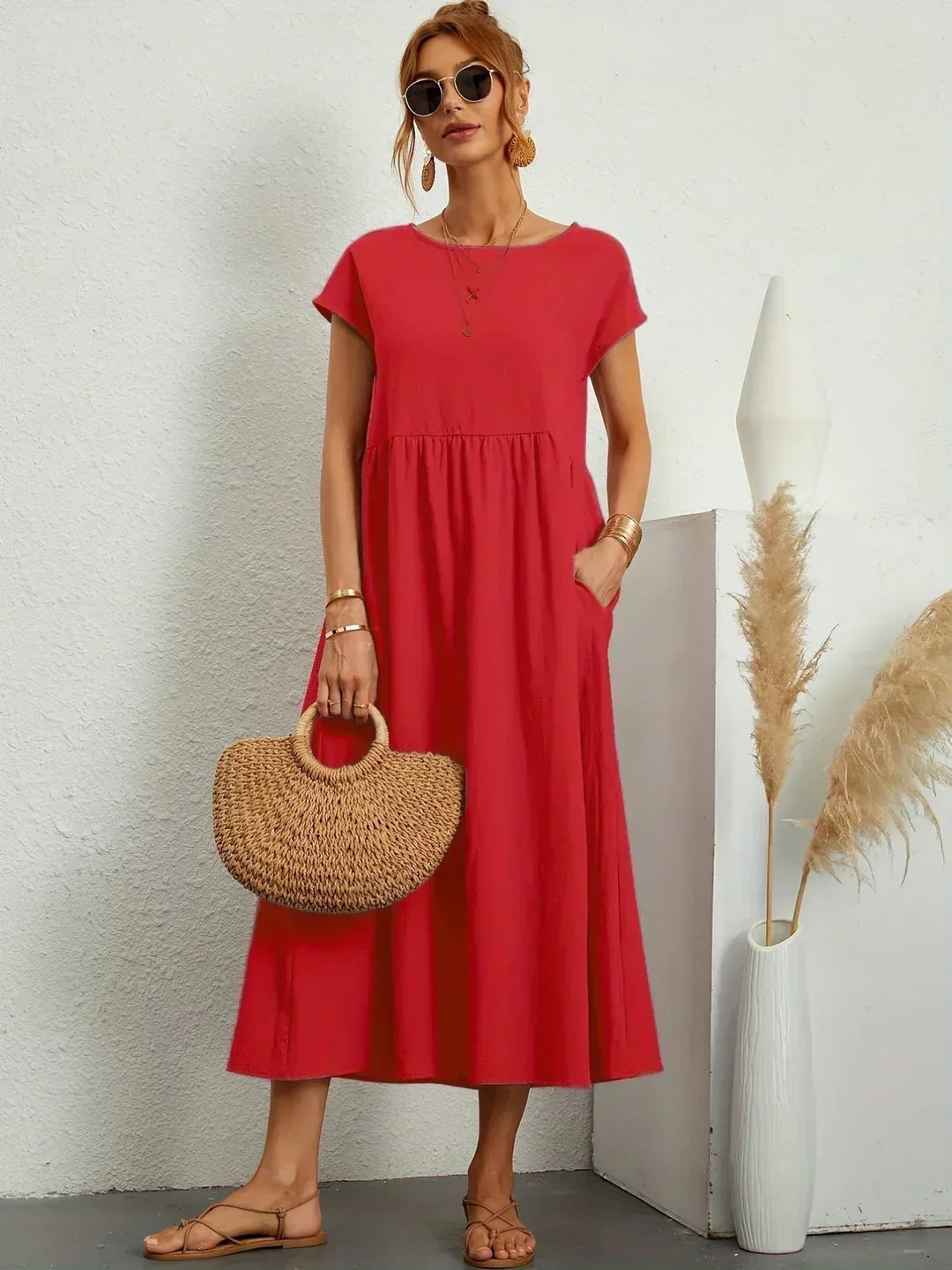 Ivy | Elegant Flowing Midi Dress