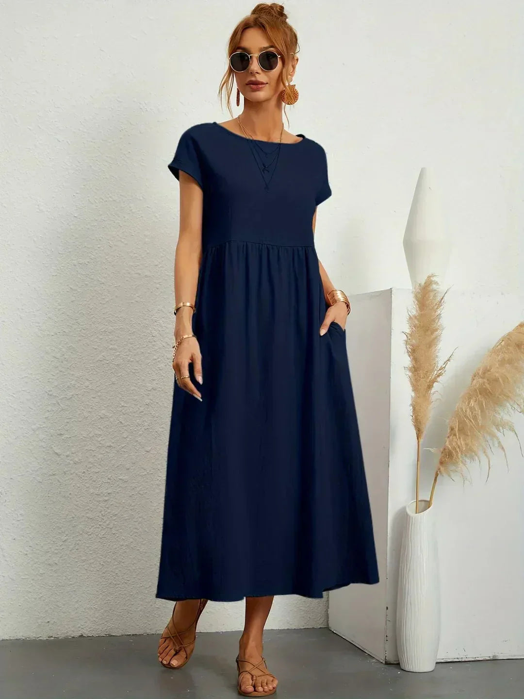 Ivy | Elegant Flowing Midi Dress