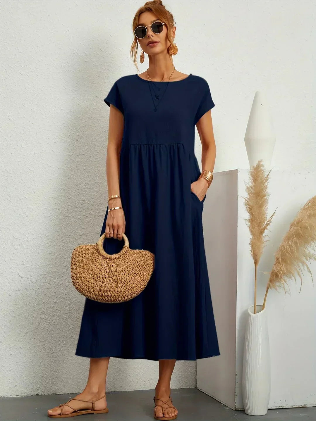 Ivy | Elegant Flowing Midi Dress