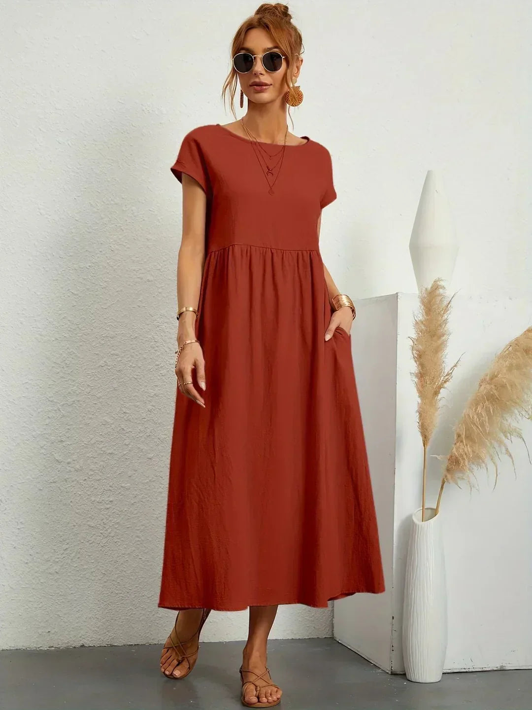 Ivy | Elegant Flowing Midi Dress