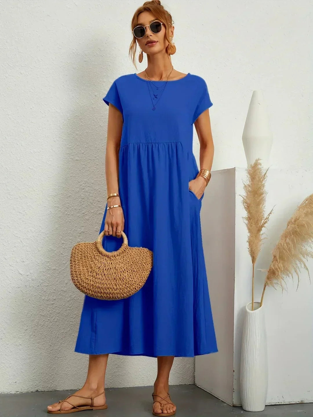 Ivy | Elegant Flowing Midi Dress