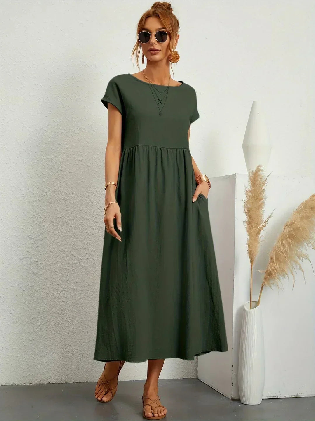 Ivy | Elegant Flowing Midi Dress