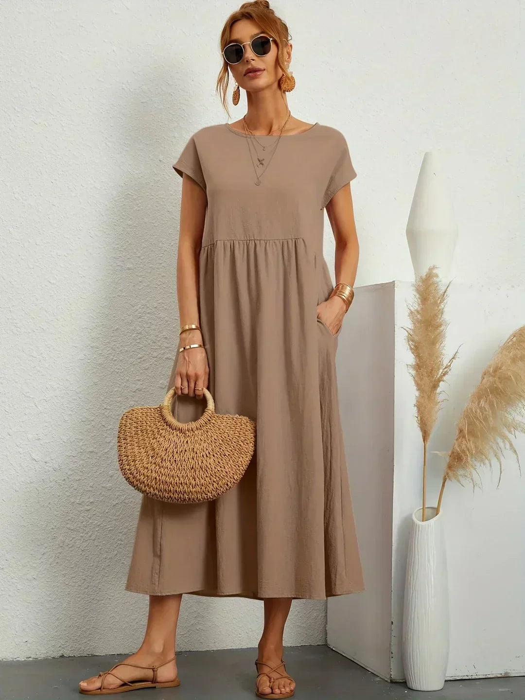 Ivy | Elegant Flowing Midi Dress