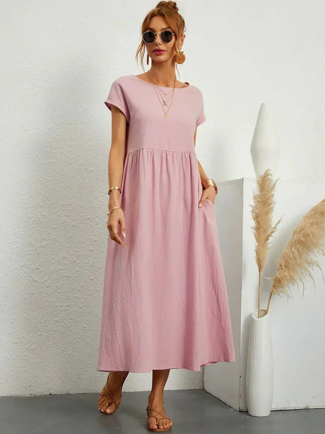Ivy | Elegant Flowing Midi Dress