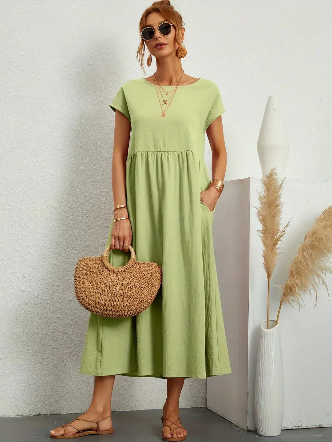 Ivy | Elegant Flowing Midi Dress