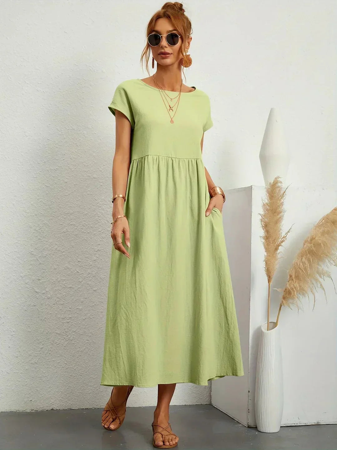 Ivy | Elegant Flowing Midi Dress