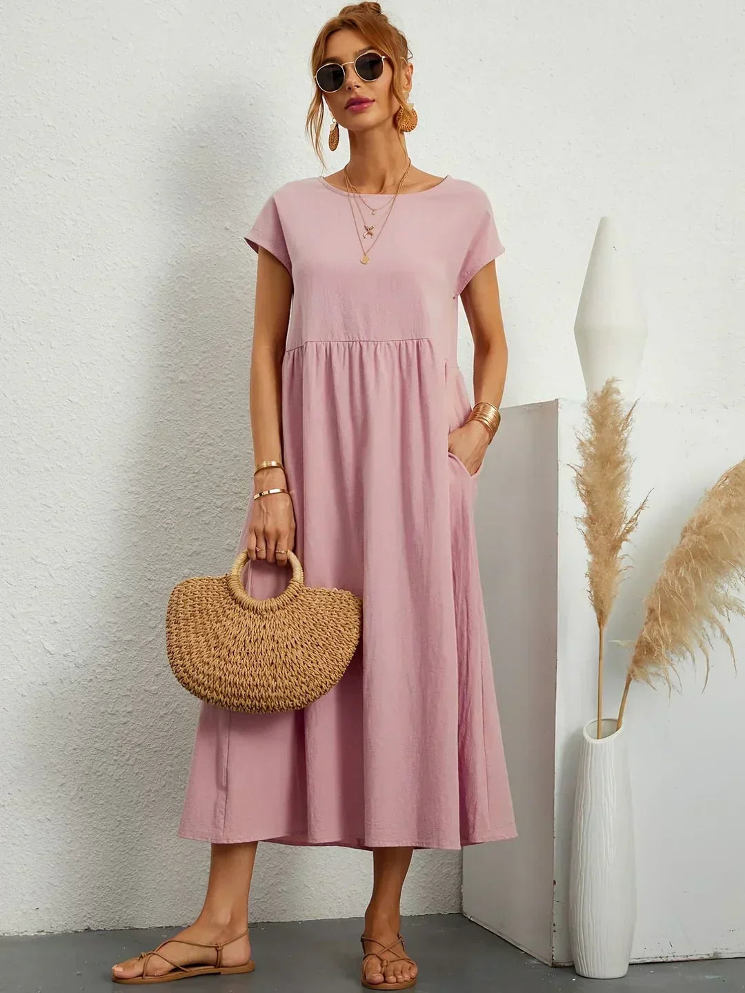 Ivy | Elegant Flowing Midi Dress