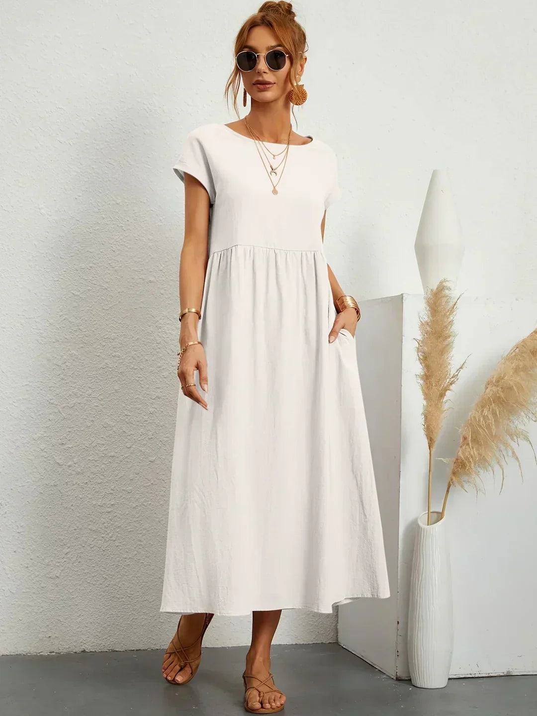Ivy | Elegant Flowing Midi Dress