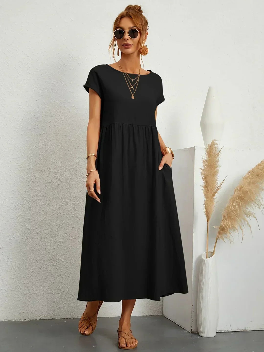 Ivy | Elegant Flowing Midi Dress