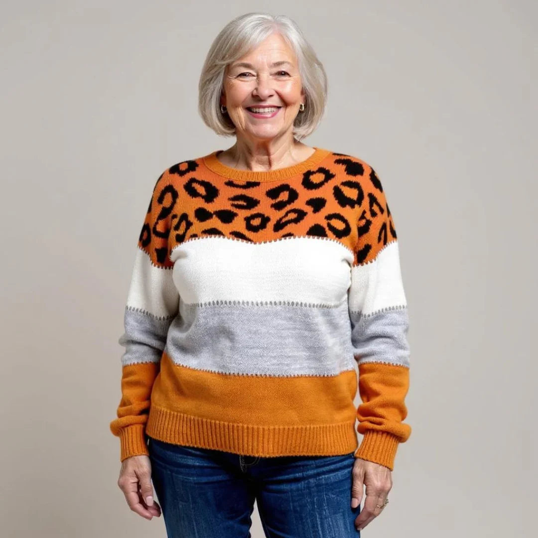 Maria | Leopard Print Relaxed Sweater