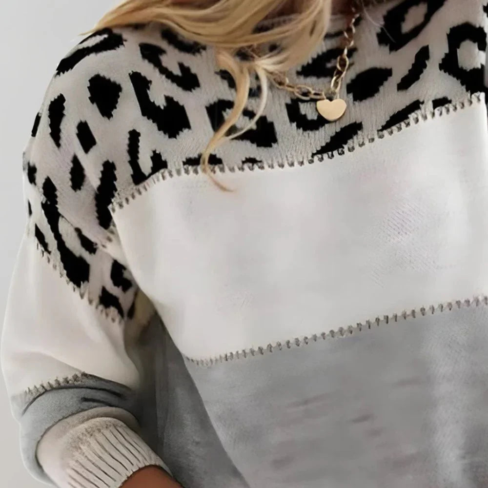Maria | Leopard Print Relaxed Sweater