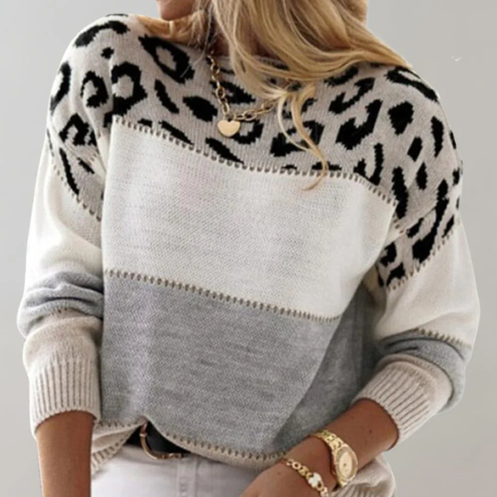 Maria | Leopard Print Relaxed Sweater