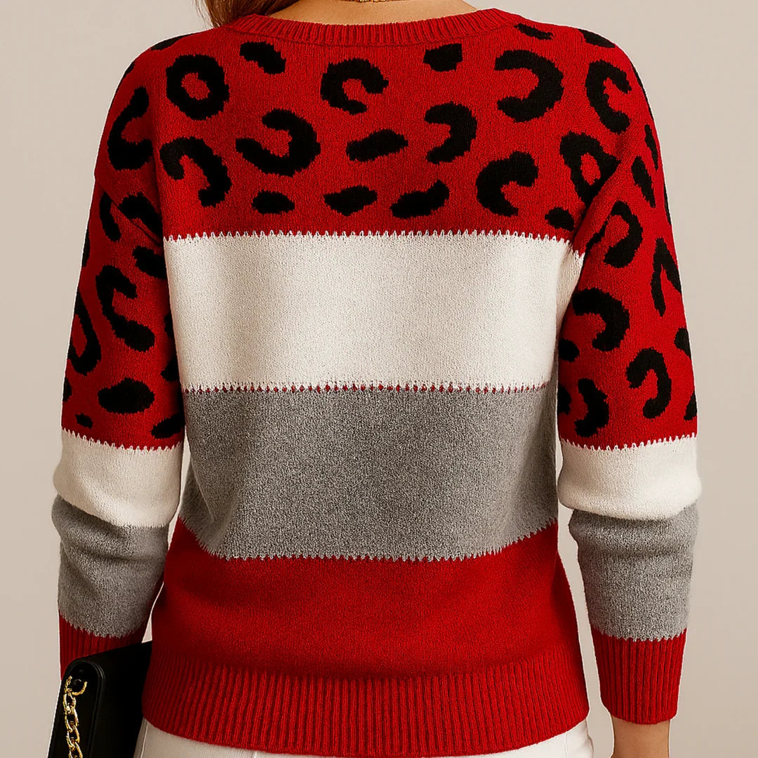 Maria | Leopard Print Relaxed Sweater