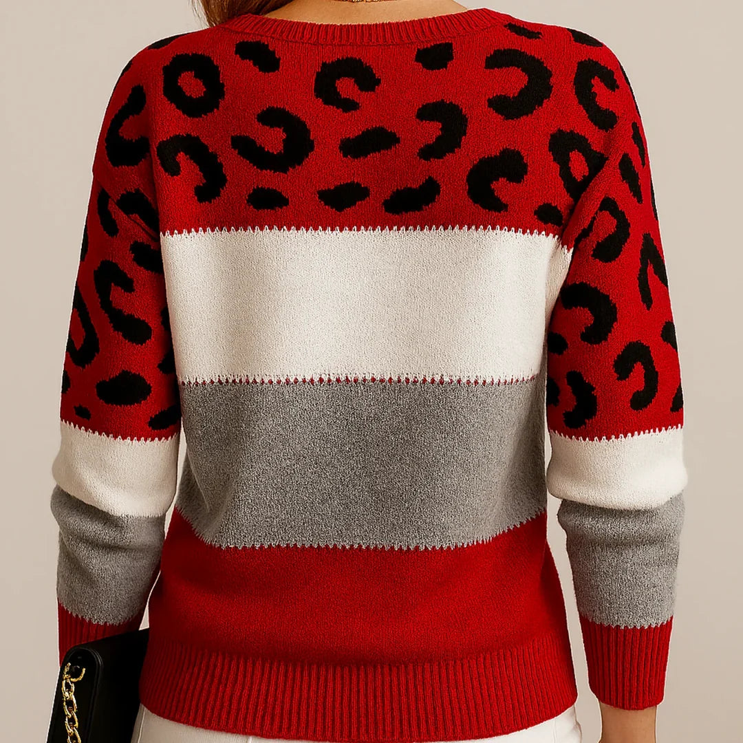 Maria | Leopard Print Relaxed Sweater