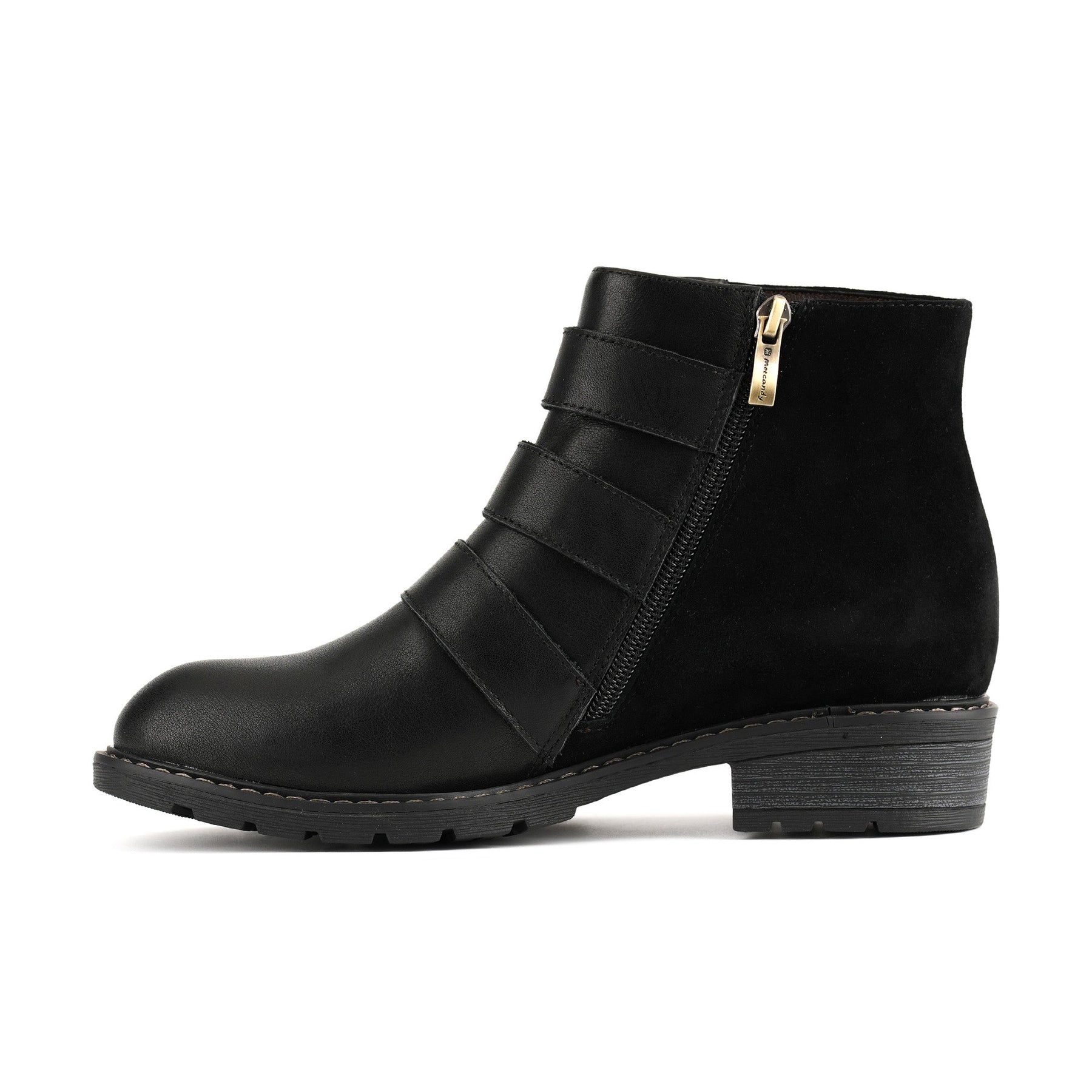 Golden Dove Buckle Chic Ankle Boots