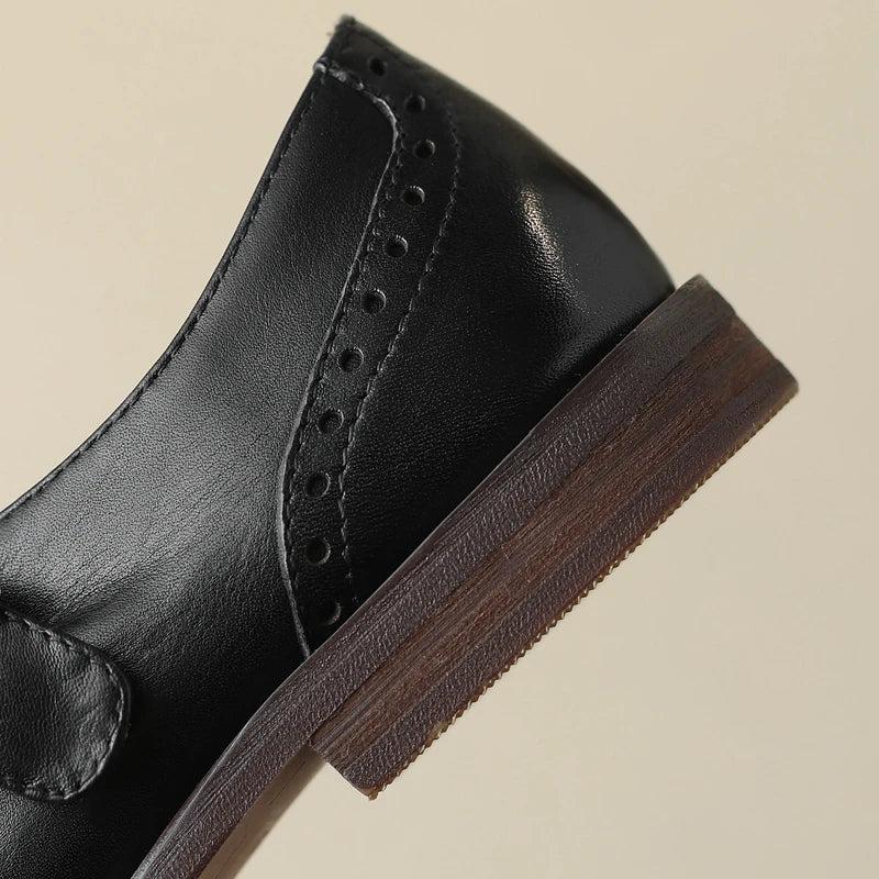 ARABELLA | GENUINE LEATHER LOW-HEEL SHOES