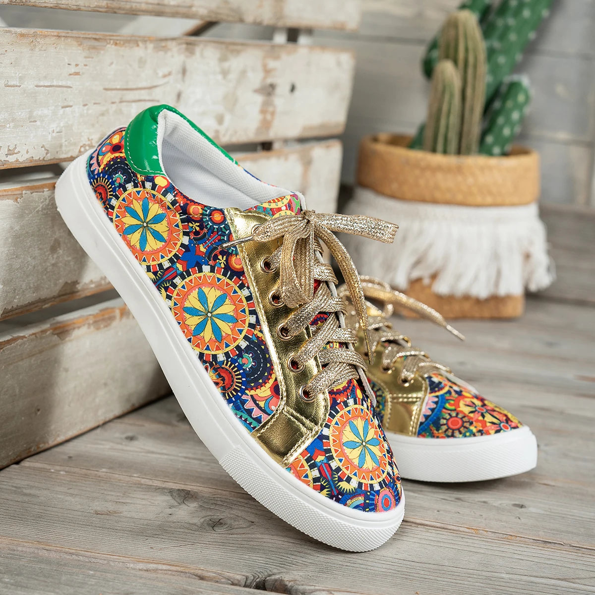 Iris | Printed Low-Cut Sneakers